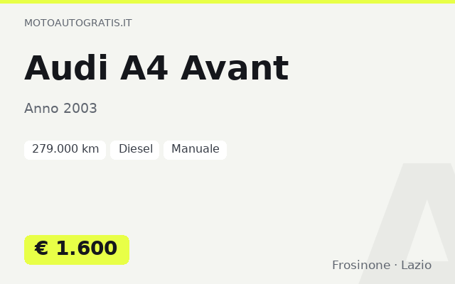 Audi A4 Avant