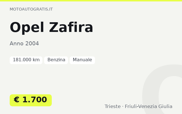 Opel Zafira