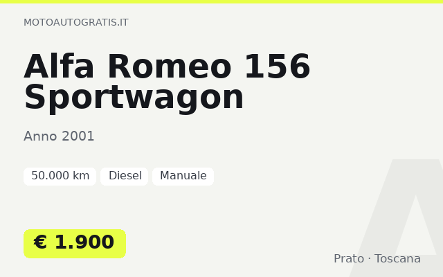 Alfa Romeo 156 Sportwagon
