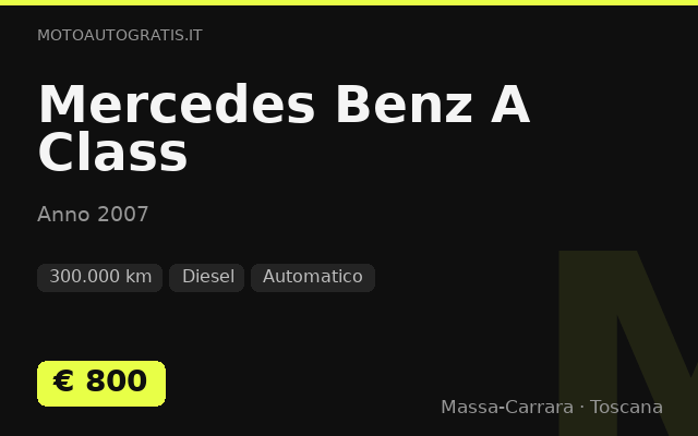 Mercedes Benz A Class