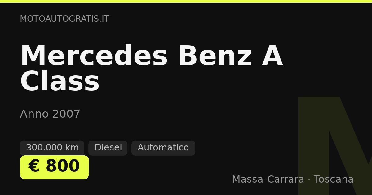 Mercedes Benz A Class