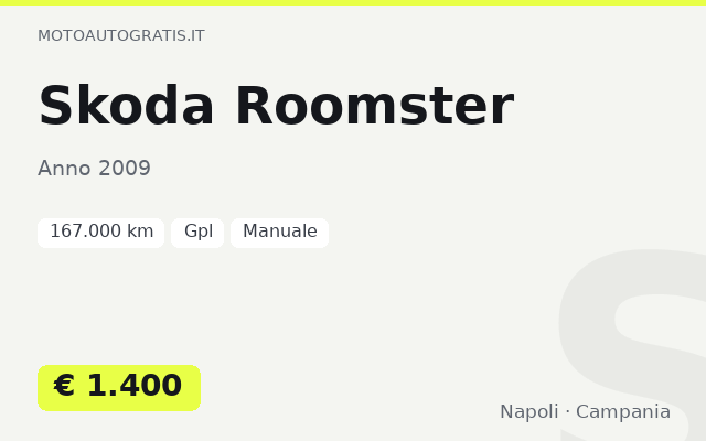 Skoda Roomster