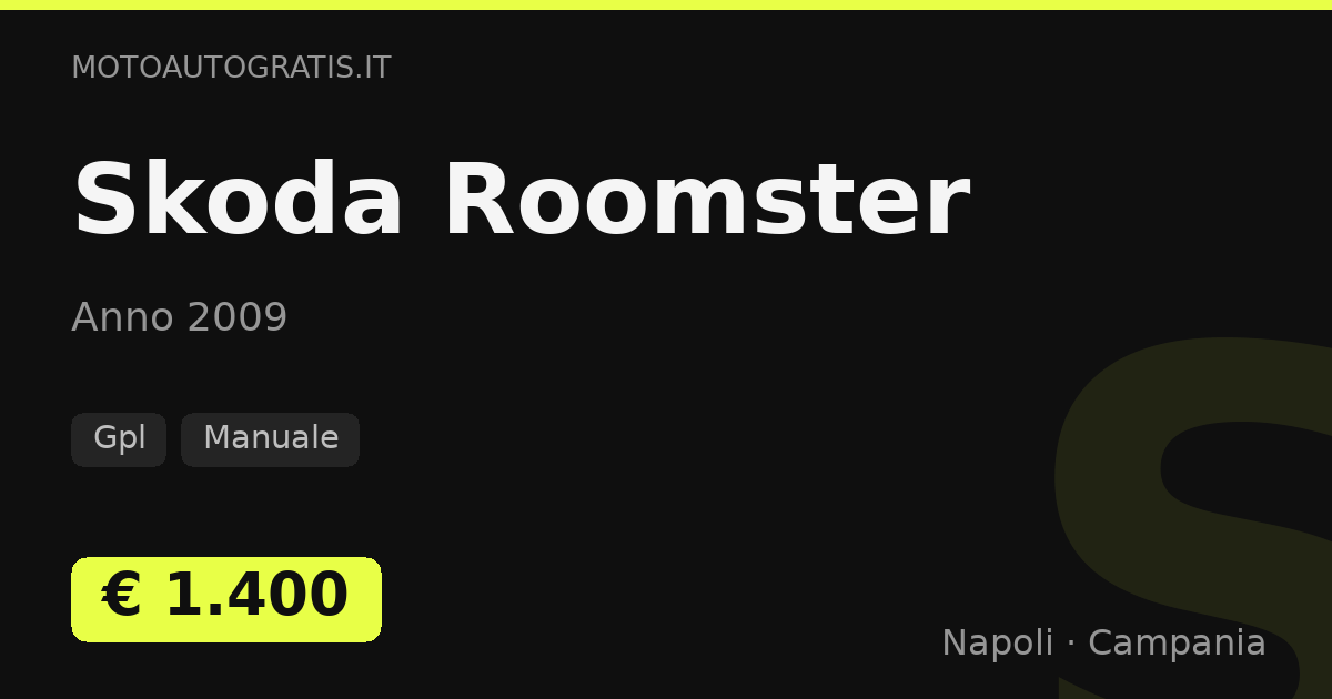 Skoda Roomster