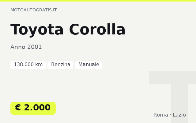 Toyota Corolla