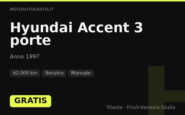 Hyundai Accent 3 porte