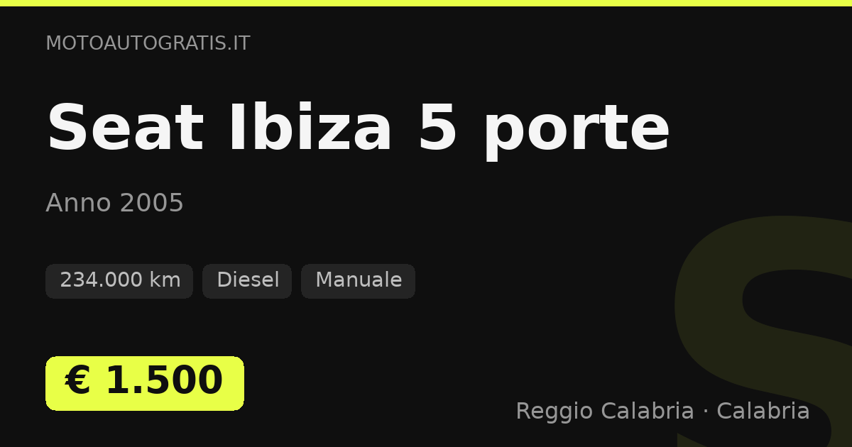 Seat Ibiza 5 porte