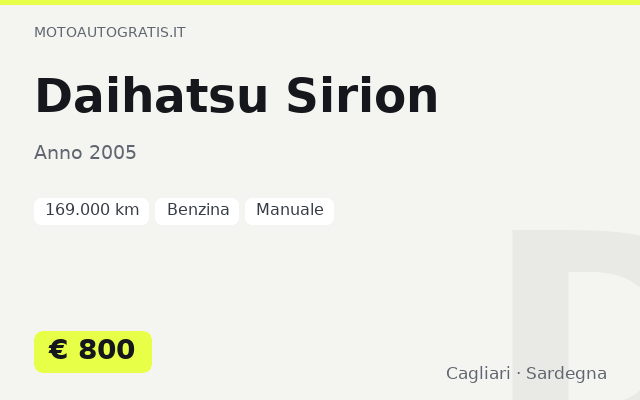 Daihatsu Sirion