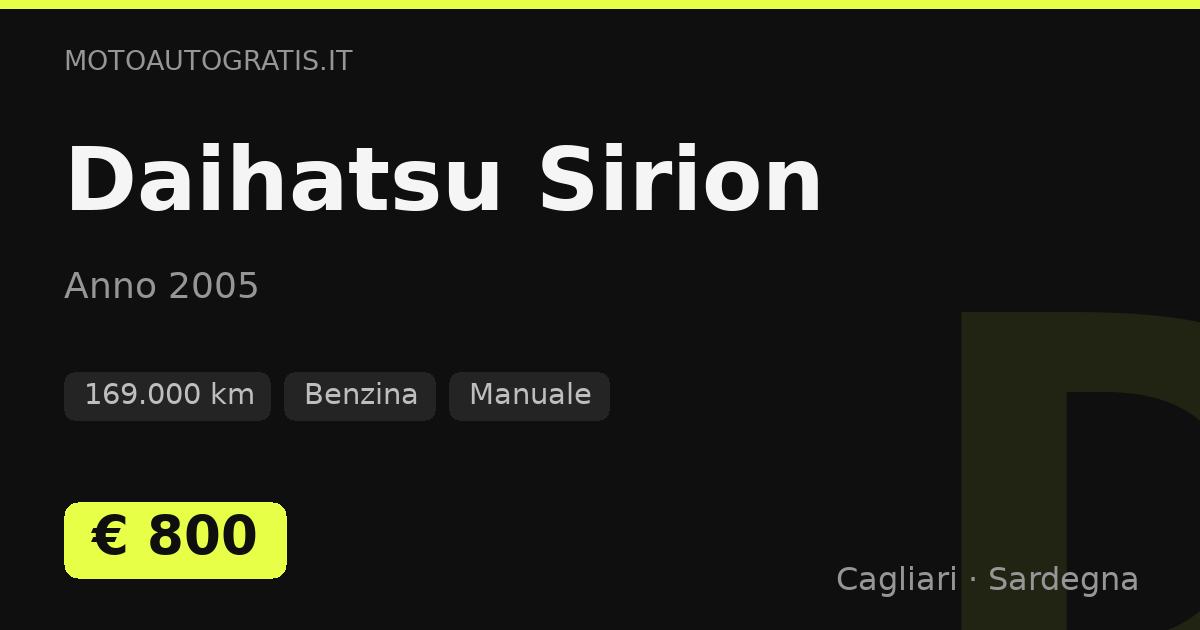 Daihatsu Sirion
