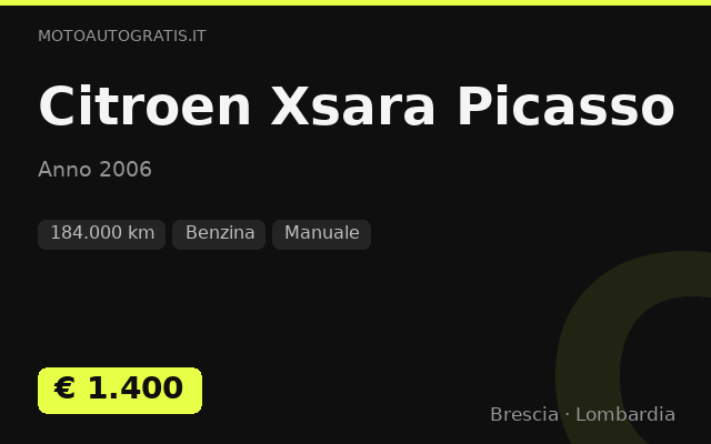 Citroen Xsara Picasso