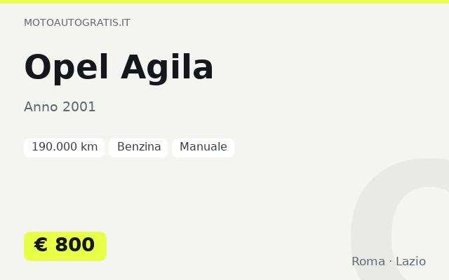 Opel Agila
