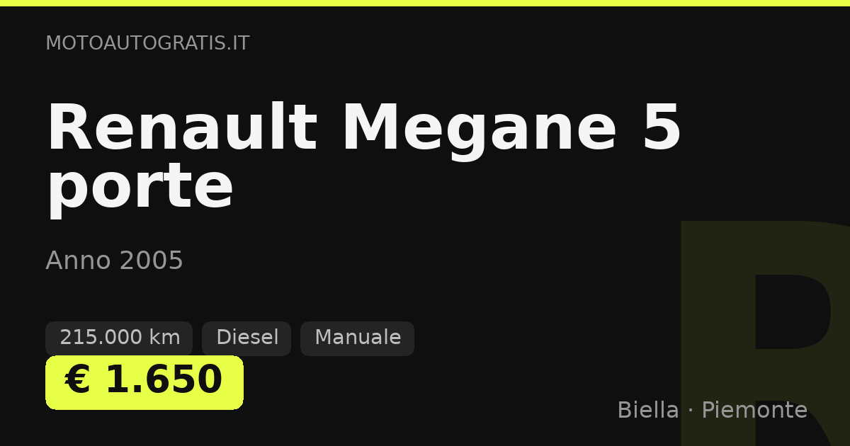 Renault Megane 5 porte