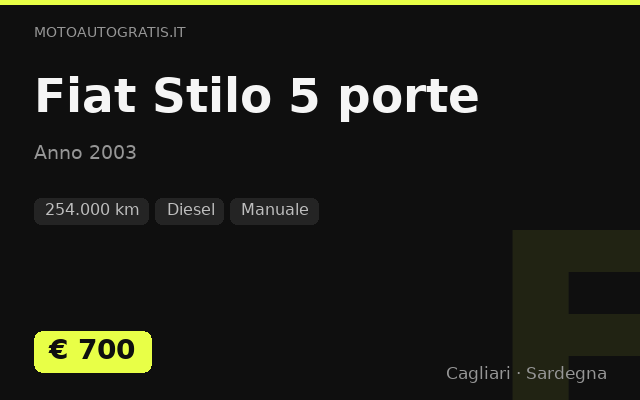 Fiat Stilo 5 porte