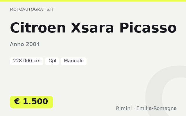 Citroen Xsara Picasso