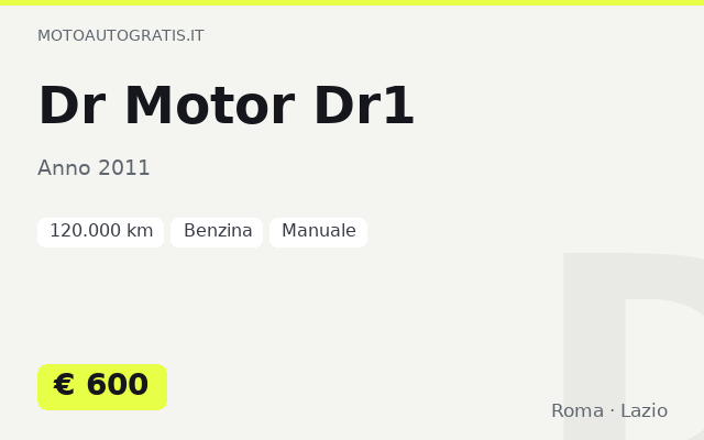 Dr Motor Dr1