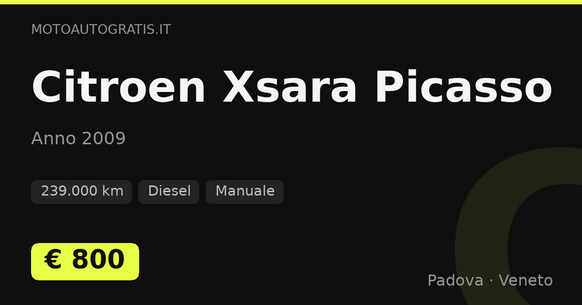 Citroen Xsara Picasso