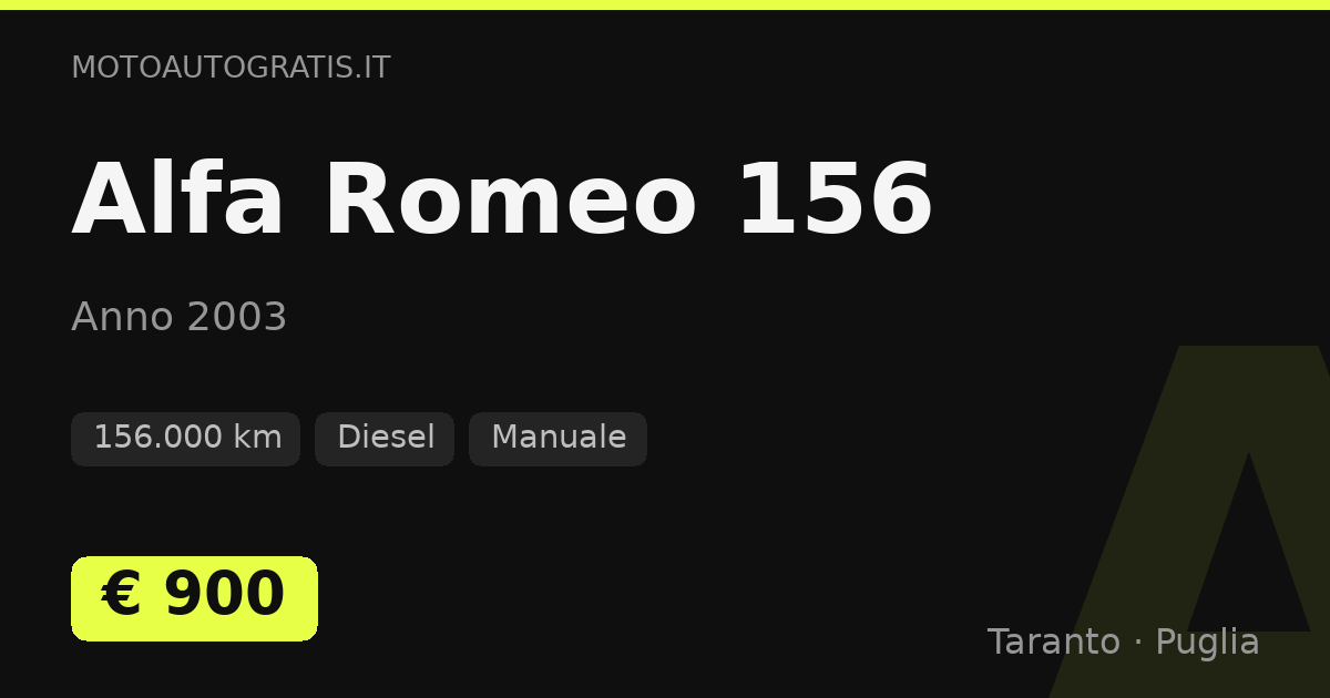 Alfa Romeo 156