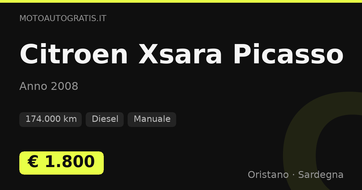 Citroen Xsara Picasso