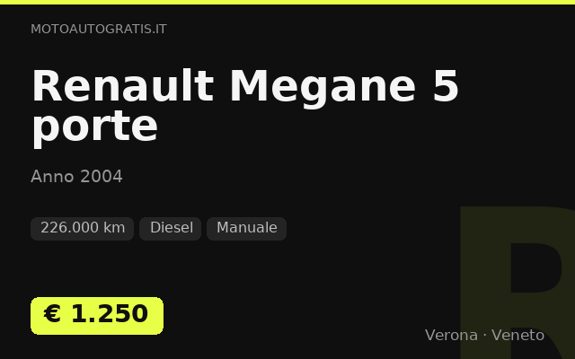 Renault Megane 5 porte