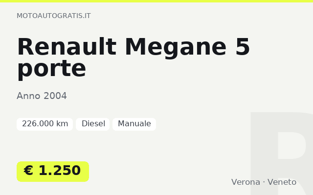 Renault Megane 5 porte