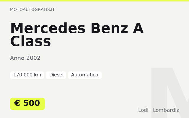 Mercedes Benz A Class