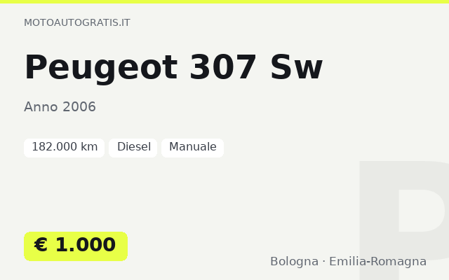 Peugeot 307 Sw