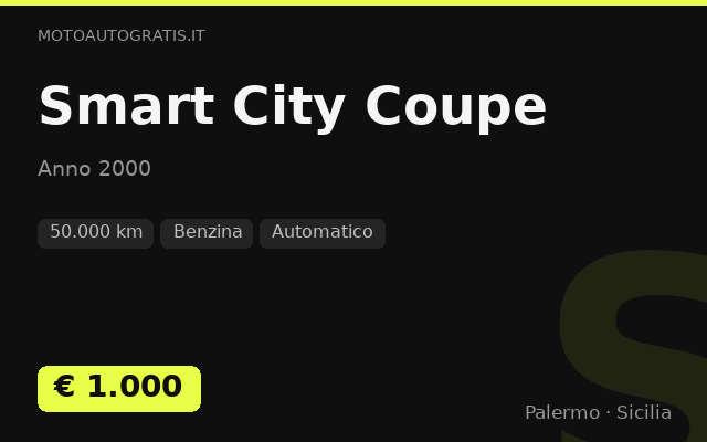 Smart City Coupe