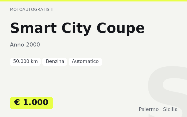 Smart City Coupe