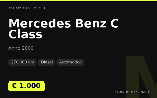 Mercedes Benz C Class