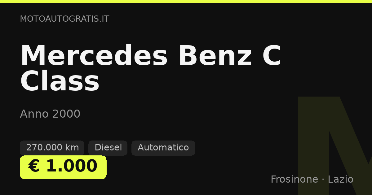 Mercedes Benz C Class
