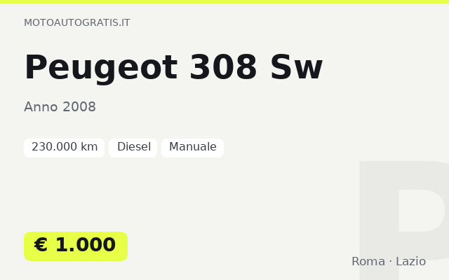 Peugeot 308 Sw