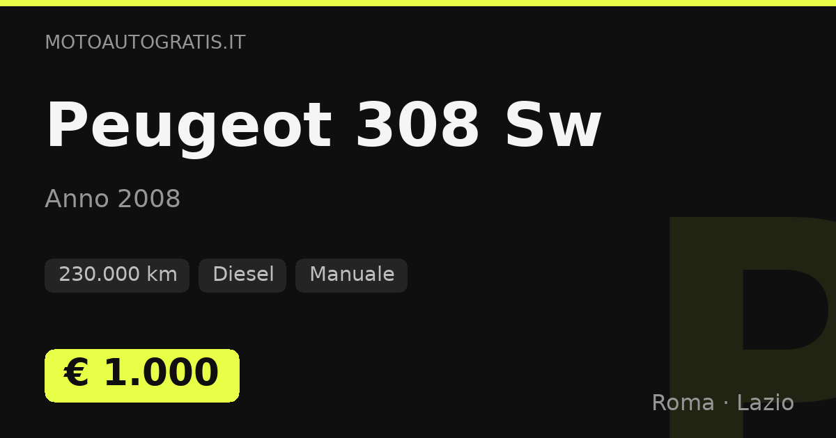 Peugeot 308 Sw