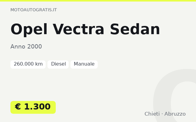 Opel Vectra Sedan
