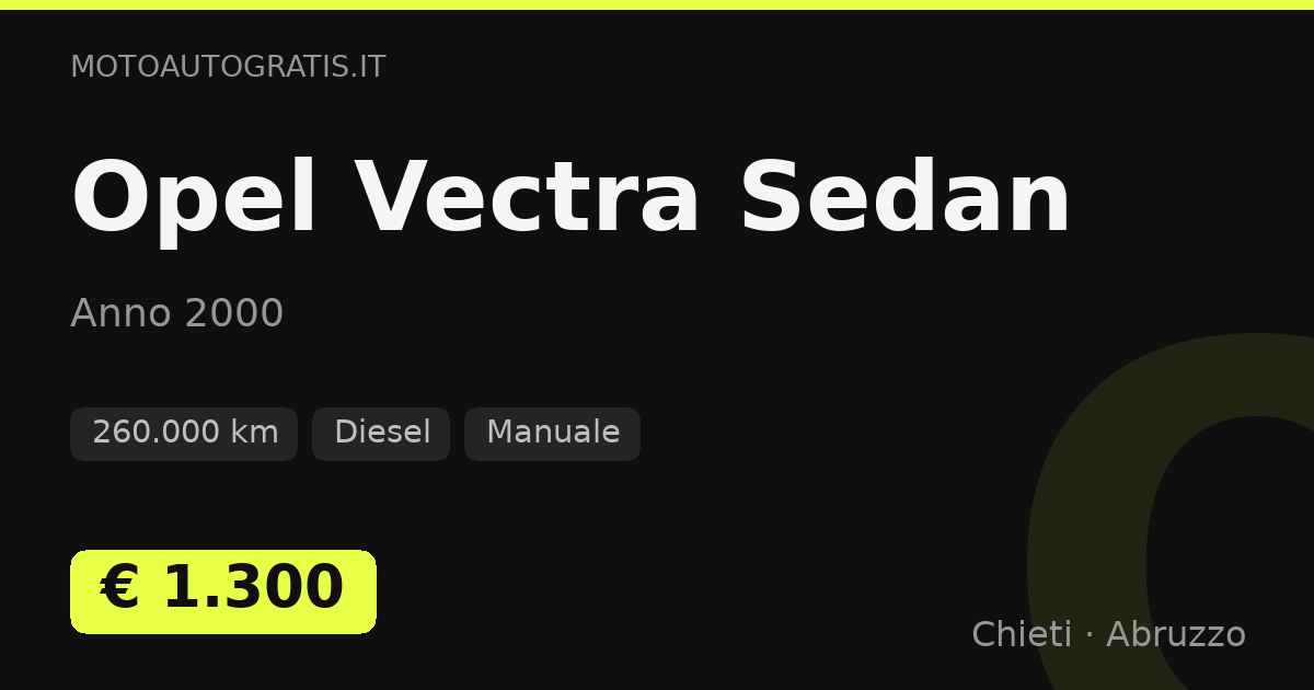 Opel Vectra Sedan