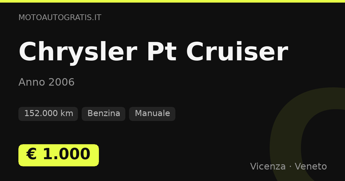 Chrysler Pt Cruiser