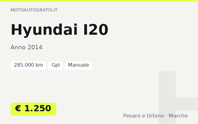Hyundai I20