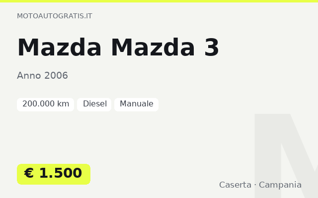 Mazda Mazda 3