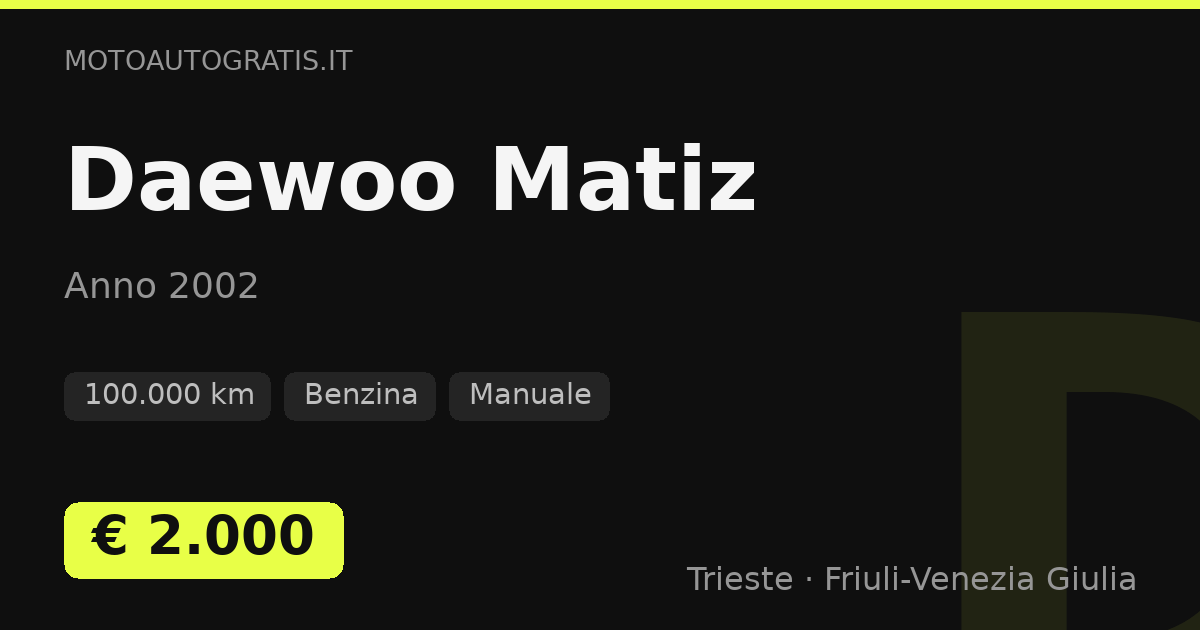 Daewoo Matiz