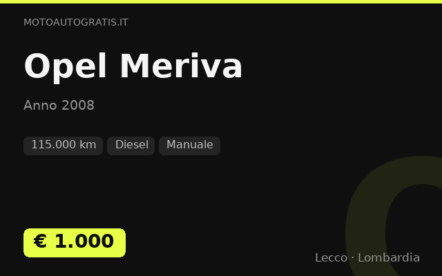 Opel Meriva