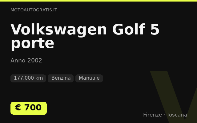 Volkswagen Golf 5 porte