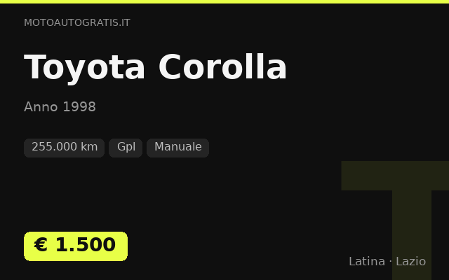 Toyota Corolla