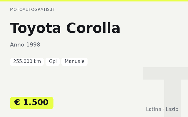 Toyota Corolla