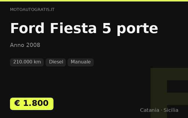 Ford Fiesta 5 porte