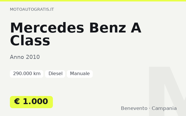 Mercedes Benz A Class