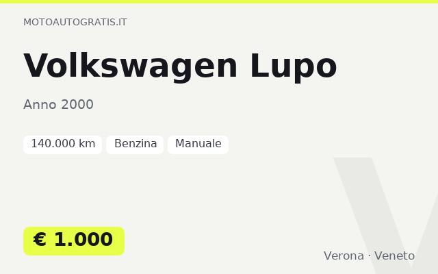 Volkswagen Lupo
