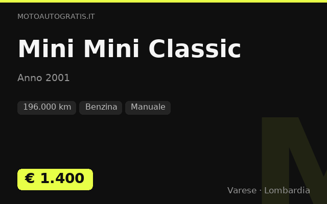 Mini Mini Classic