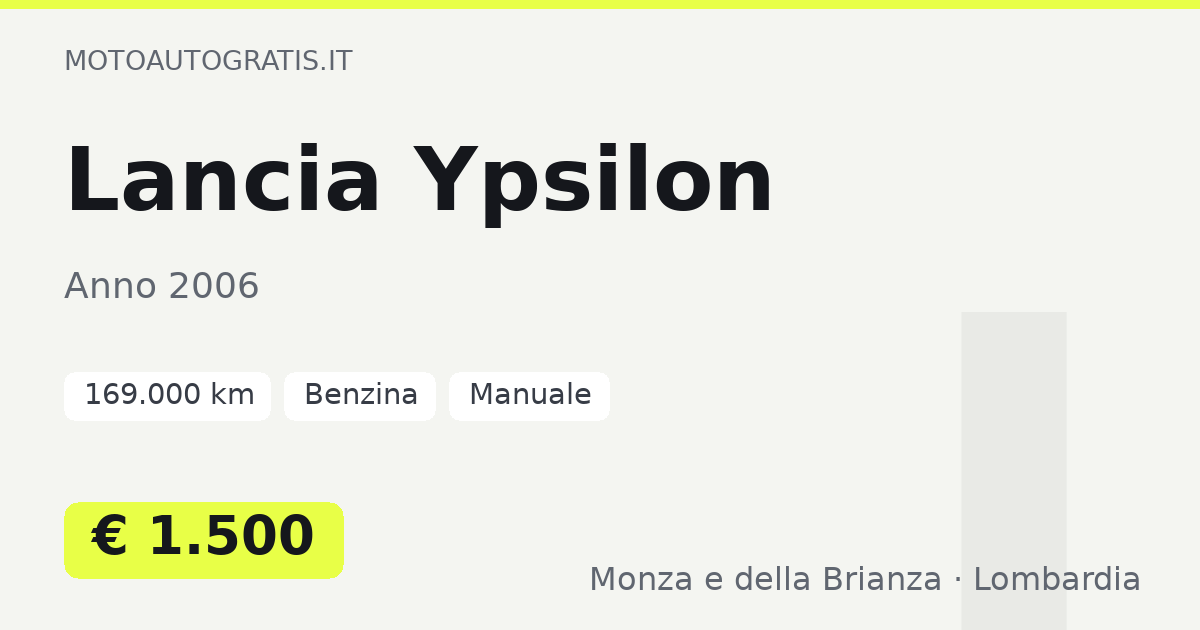Lancia Ypsilon