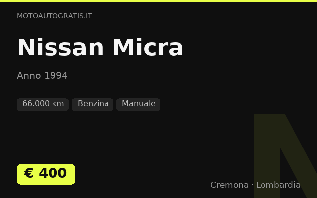 Nissan Micra