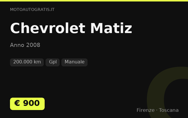 Chevrolet Matiz