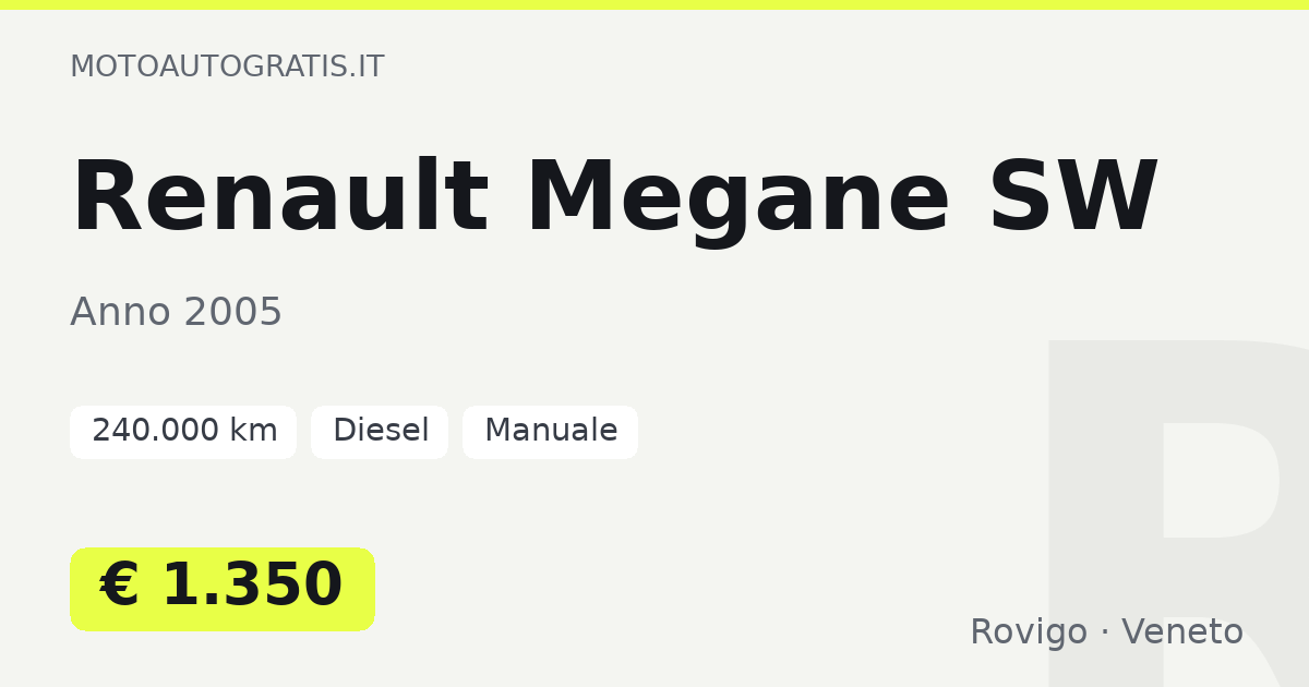 Renault Megane SW