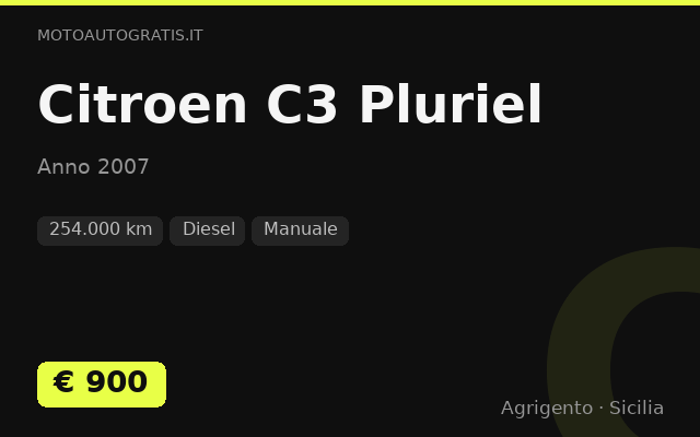 Citroen C3 Pluriel